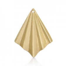 DQ Metal charm irregular rhombus 35x27mm Gold